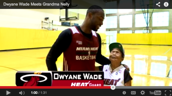 90-year-old grandma challenged Dwyane Wade to a game of 1-on-1 for her birthday.